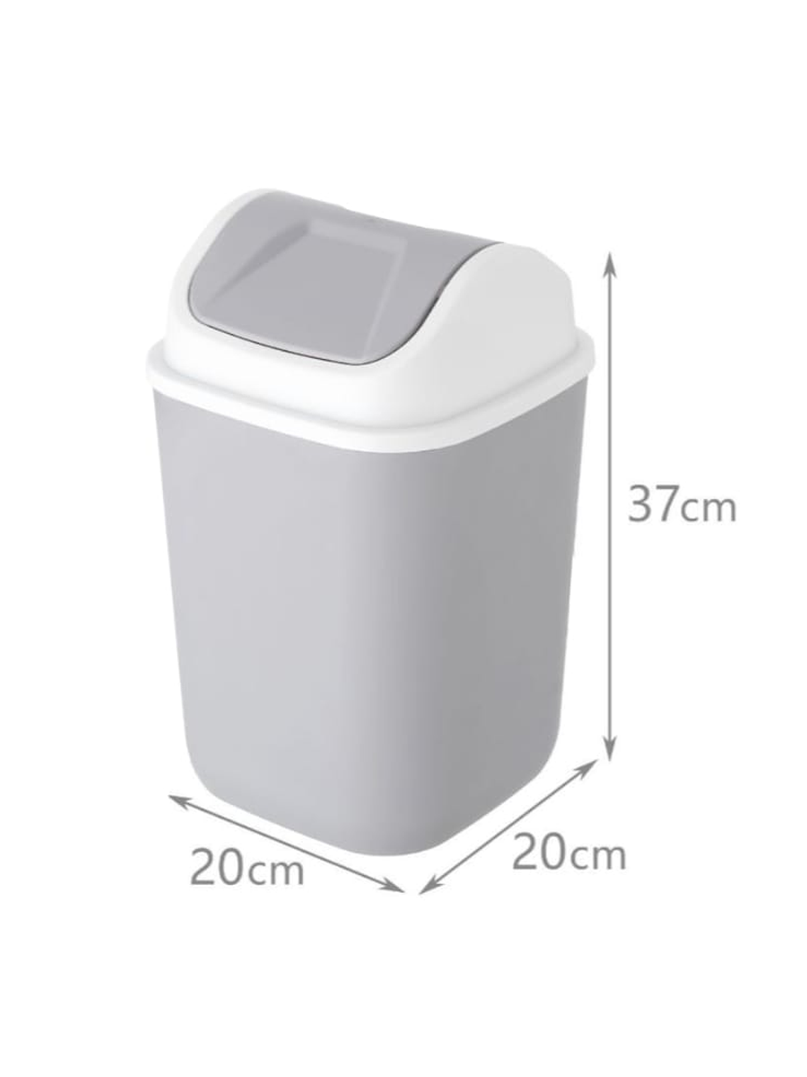 Basurero Práctico Y Funcional Para El Hogar Con Tapa 37x20cm 2