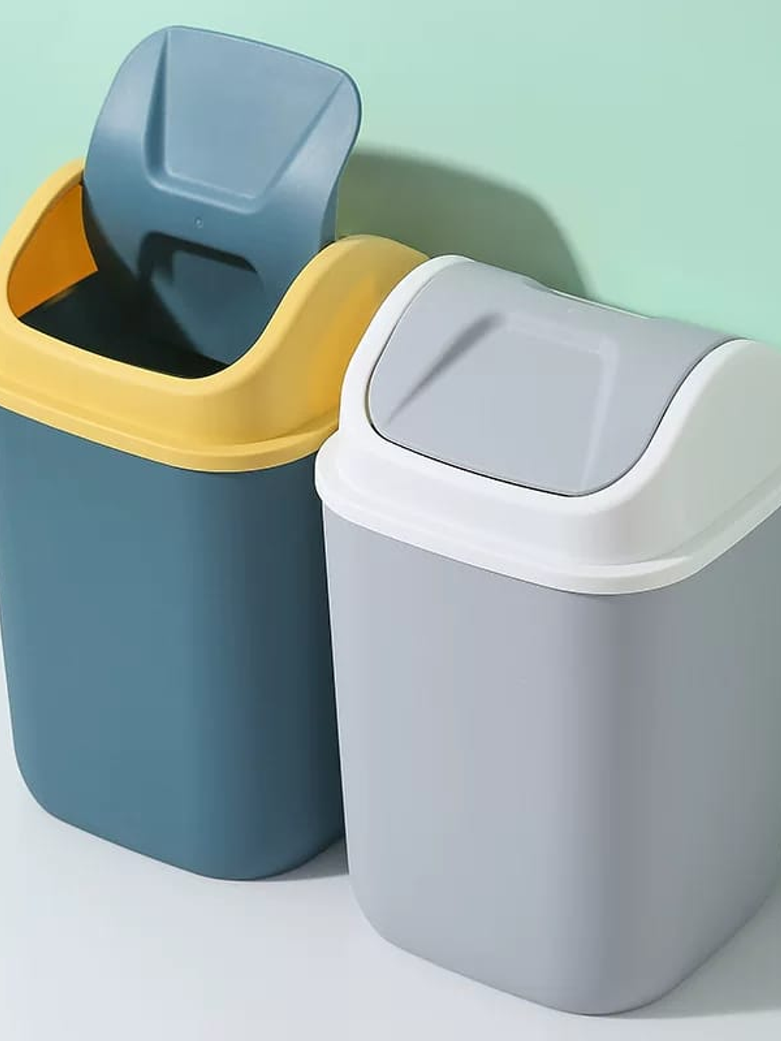 Basurero Práctico Y Funcional Para El Hogar Con Tapa 34x18cm 2