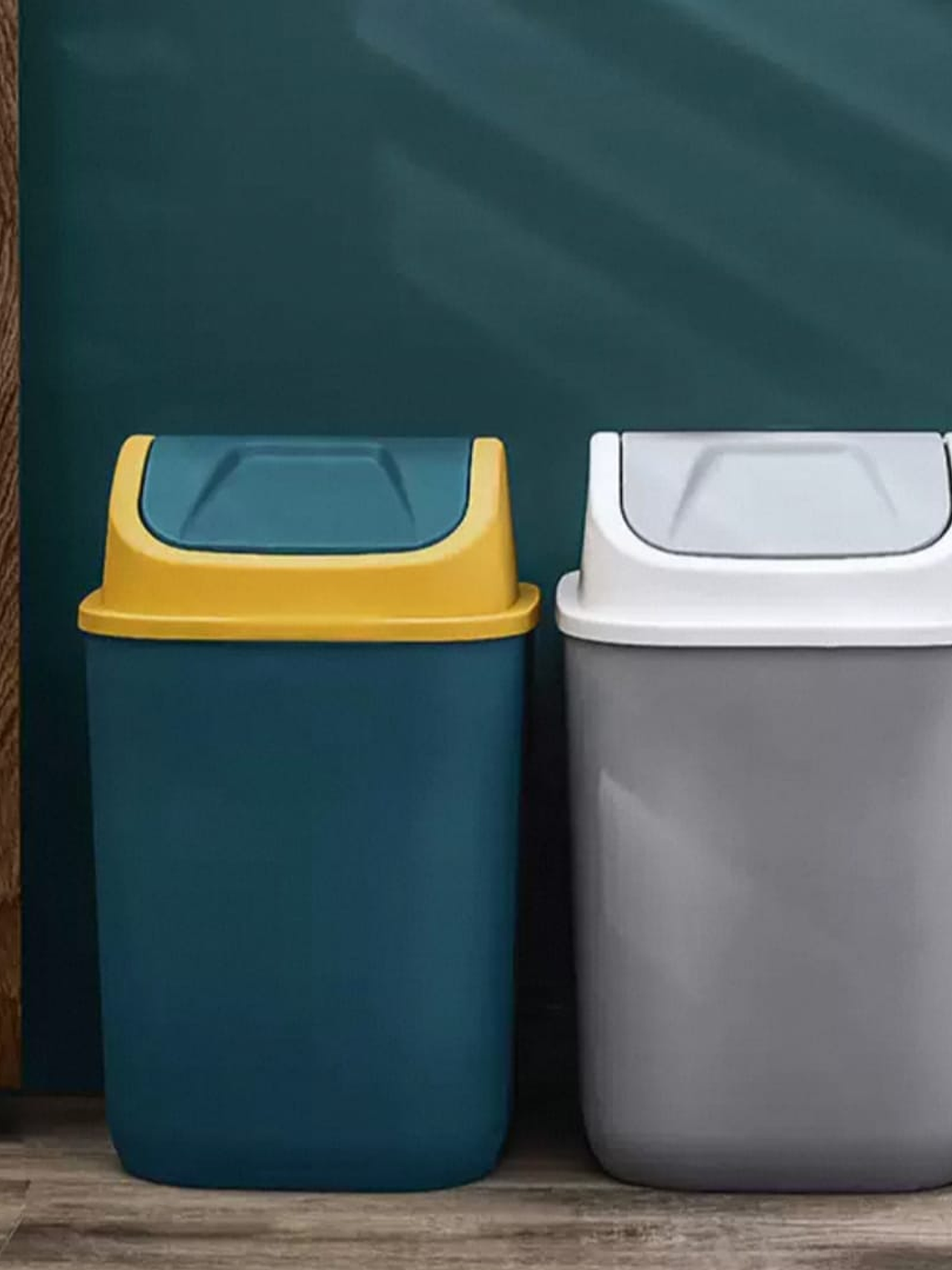 Basurero Práctico Y Funcional Para El Hogar Con Tapa 34x18cm 4