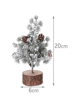Pino Decorativo de Navidad Centro de Mesa 20x6cm