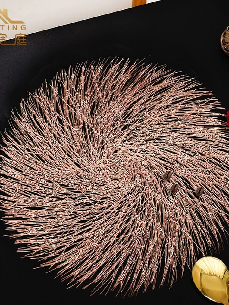 Individual de Mesa Redondo De Pvc, Set de 2 Unidades. 3