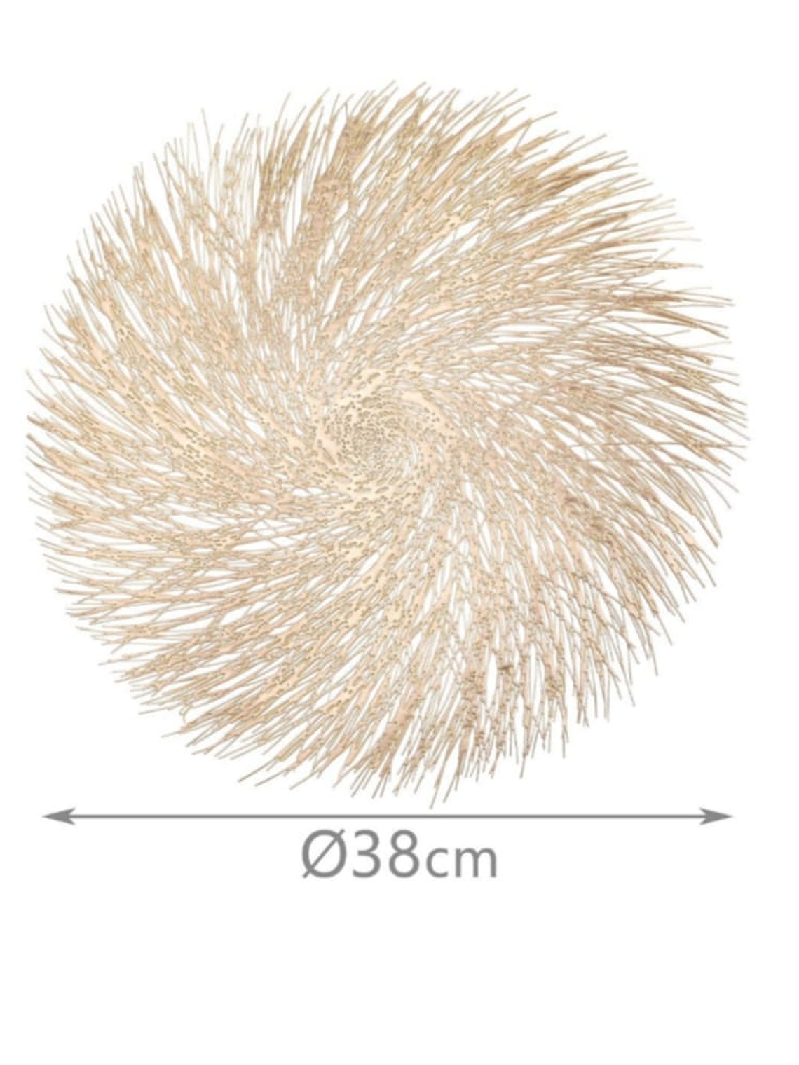 Individual de Mesa Redondo De Pvc, Set de 2 Unidades. 4