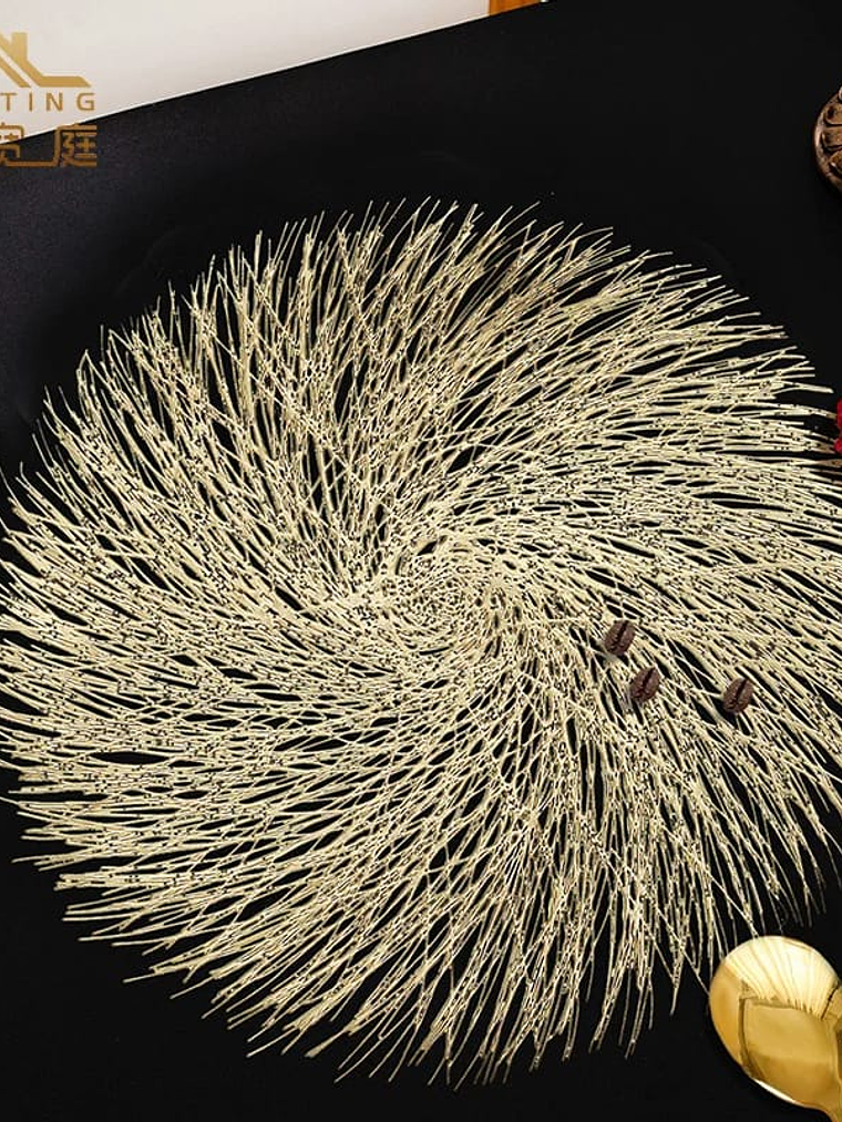 Individual de Mesa Redondo De Pvc, Set de 2 Unidades. 5