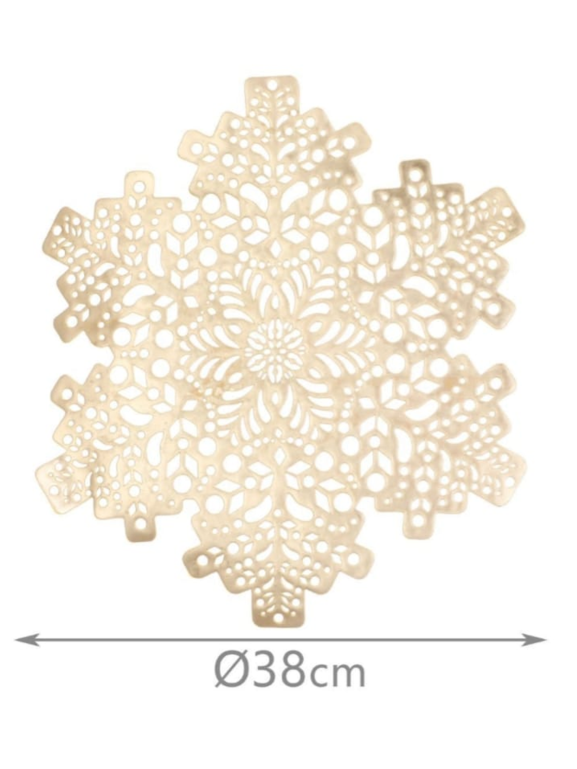 Set de 2 Individuales de Pvc, Modelo de Copo de Nieve. 2