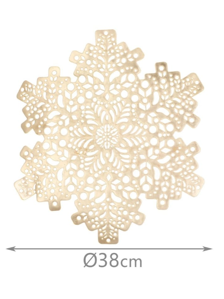 Set de 2 Individuales de Pvc, Modelo de Copo de Nieve. 2