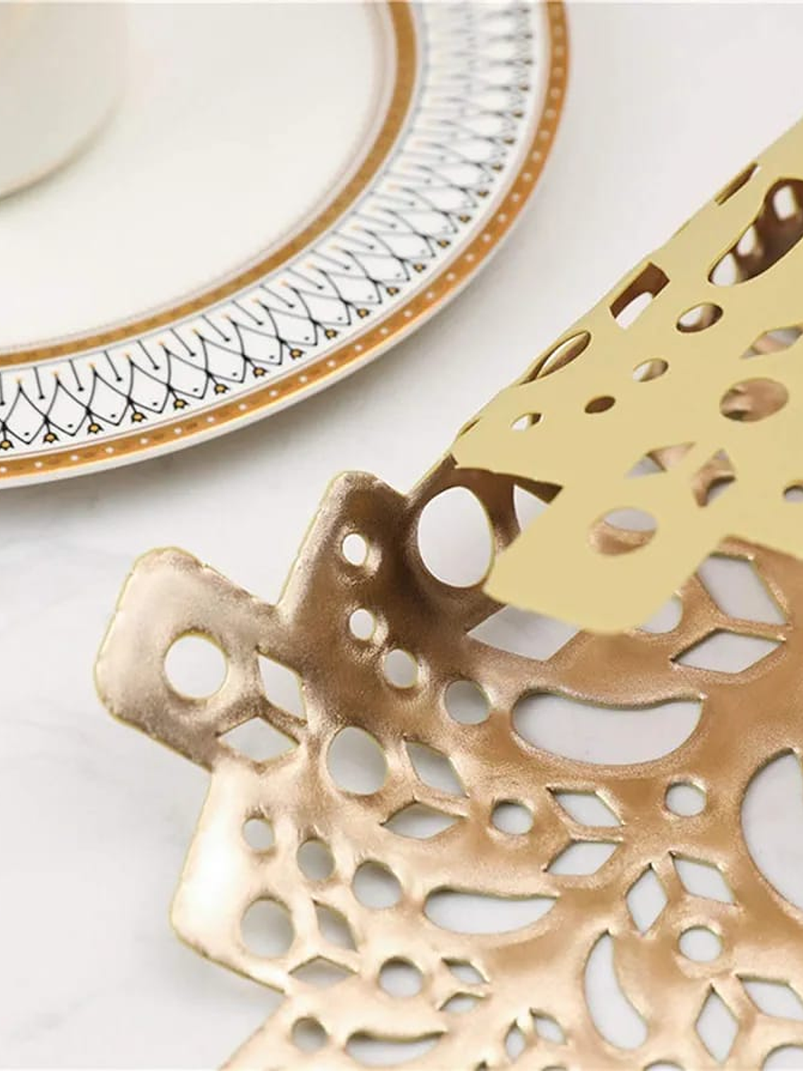 Set de 2 Individuales de Pvc, Modelo de Copo de Nieve. 6