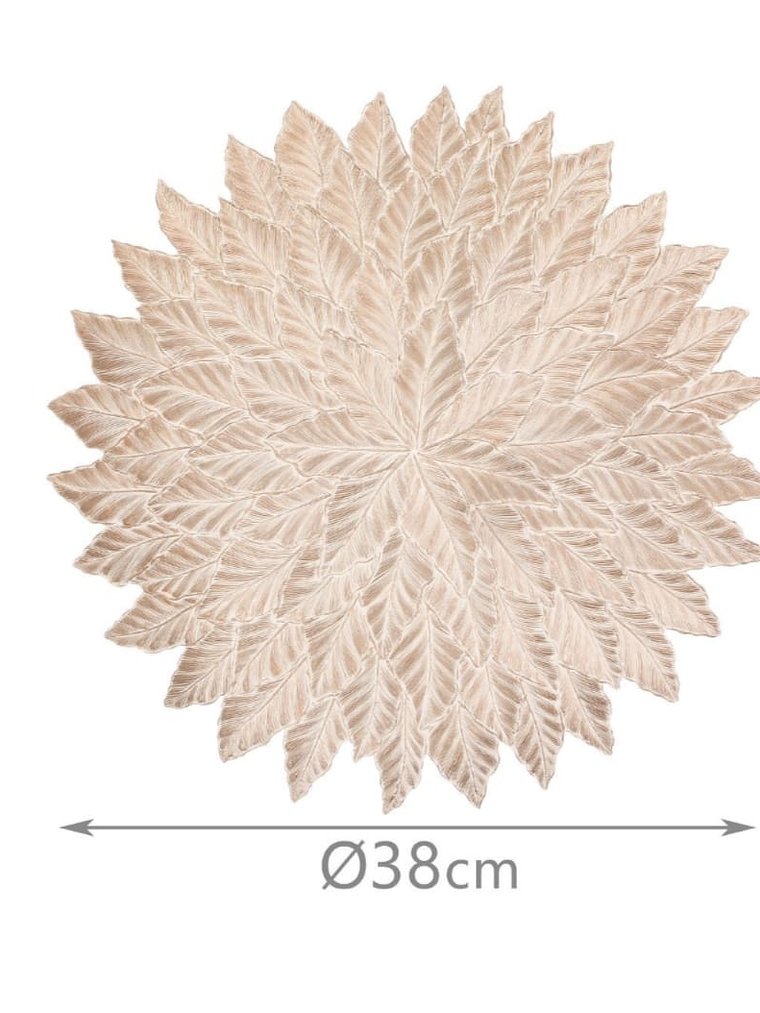 Set de 2 Individuales de Pvc, Modelo de Hojas. 2