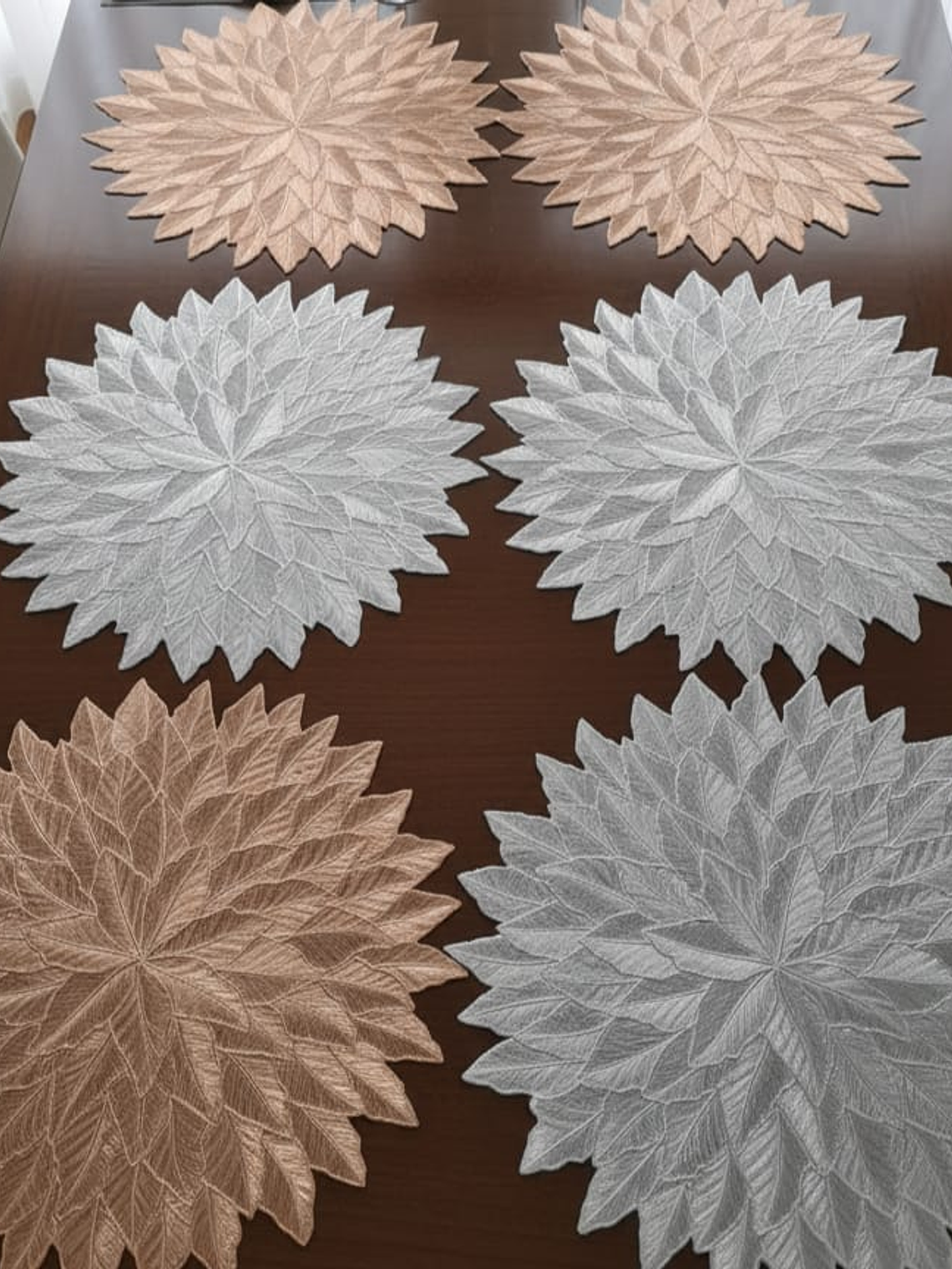 Set de 2 Individuales de Pvc, Modelo de Hojas. 3