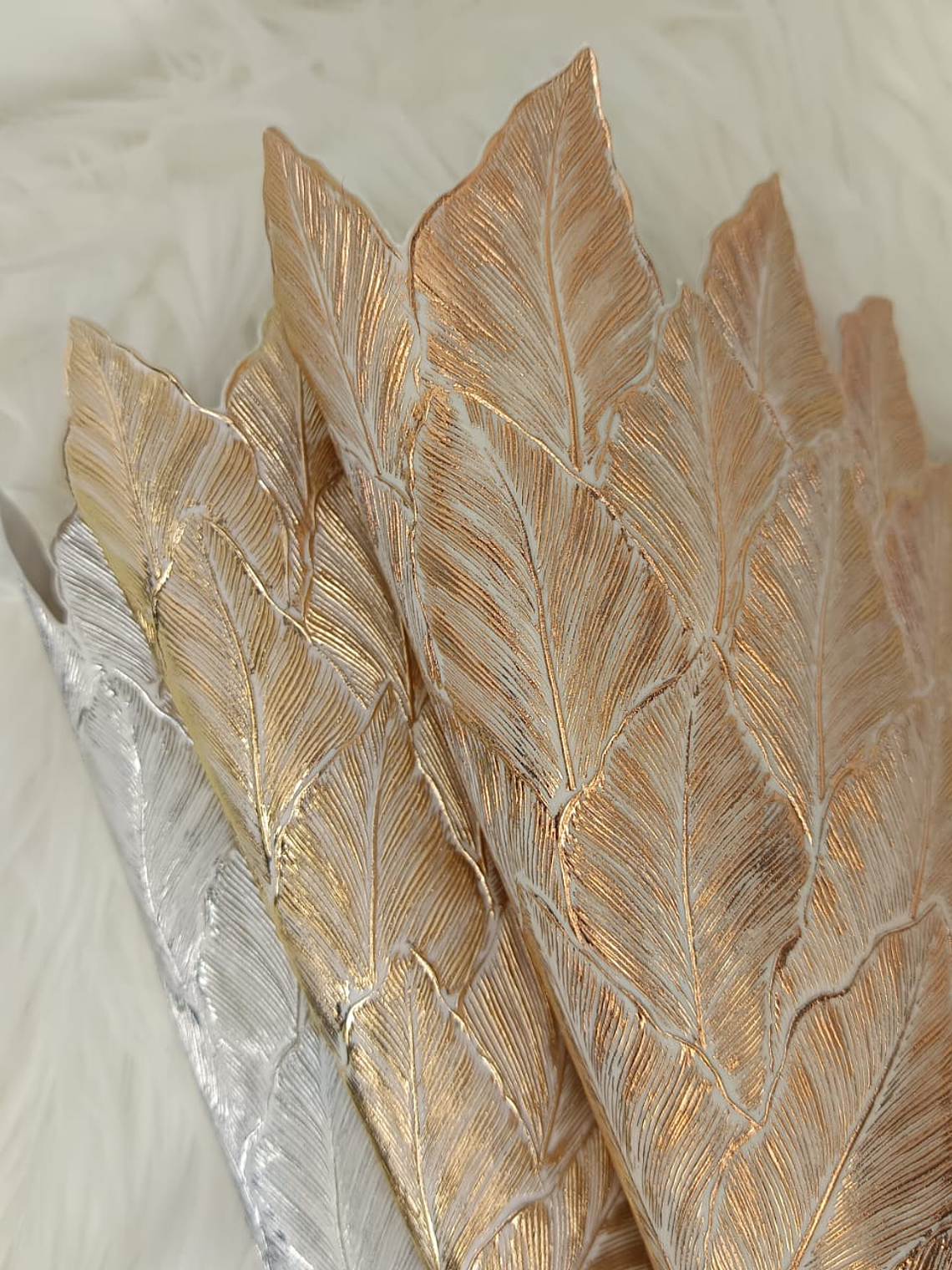 Set de 2 Individuales de Pvc, Modelo de Hojas. 6