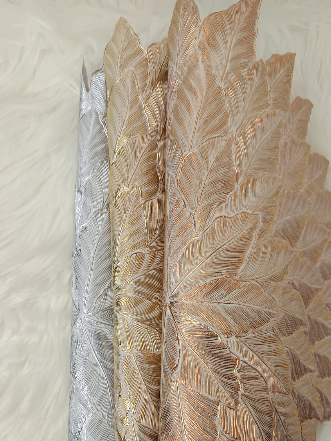 Set de 2 Individuales de Pvc, Modelo de Hojas. 5