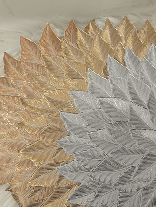 Set de 2 Individuales de Pvc, Modelo de Hojas.