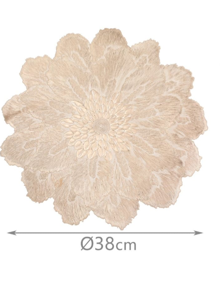 Set de 2 Individuales de Pvc, Modelo de Flor. 3