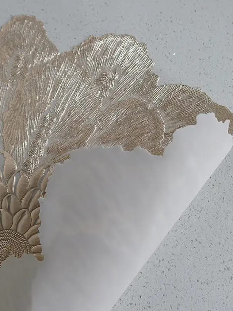 Set de 2 Individuales de Pvc, Modelo de Flor. 4