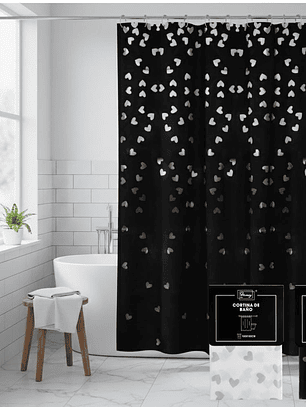 Cortina de Ducha, Peva, Modelo de Corazones