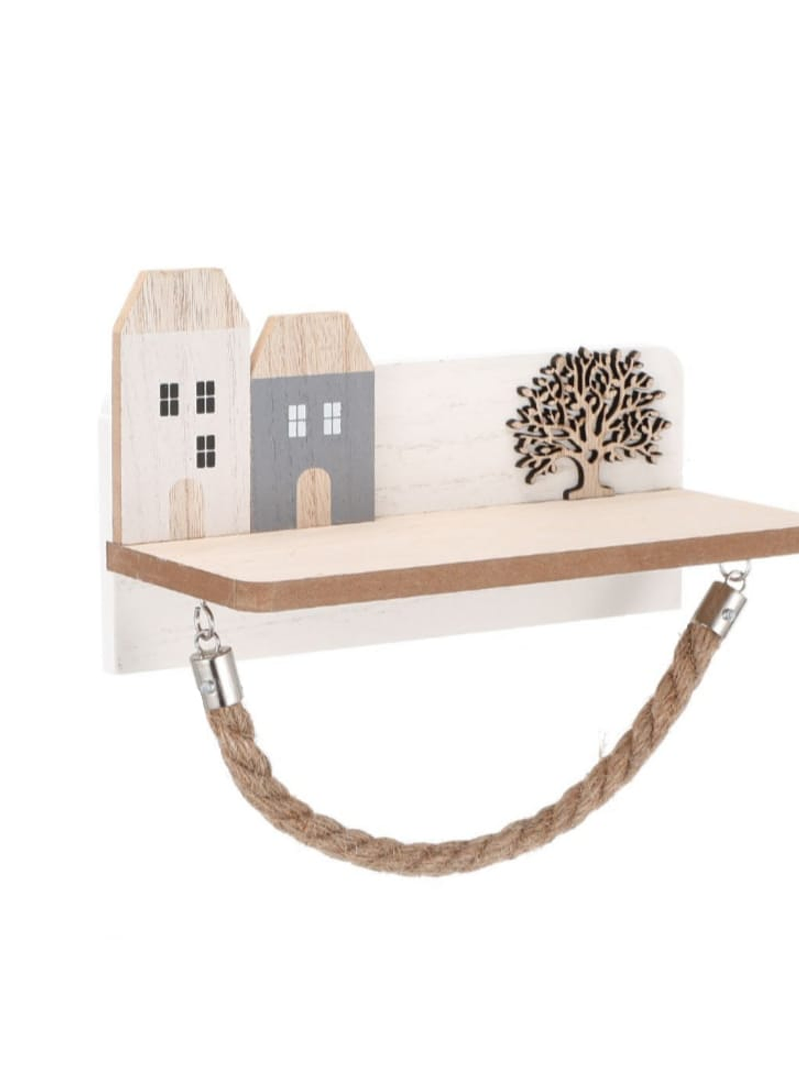 Porta Confort De Pared, Bambú Con Base y Cuerda De Yute. 1