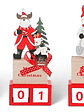 Calendario De Madera Decorativo De Navidad 3 Diseños Surtido - Miniatura 2