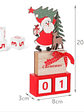 Calendario De Madera Decorativo De Navidad 3 Diseños Surtido - Miniatura 3