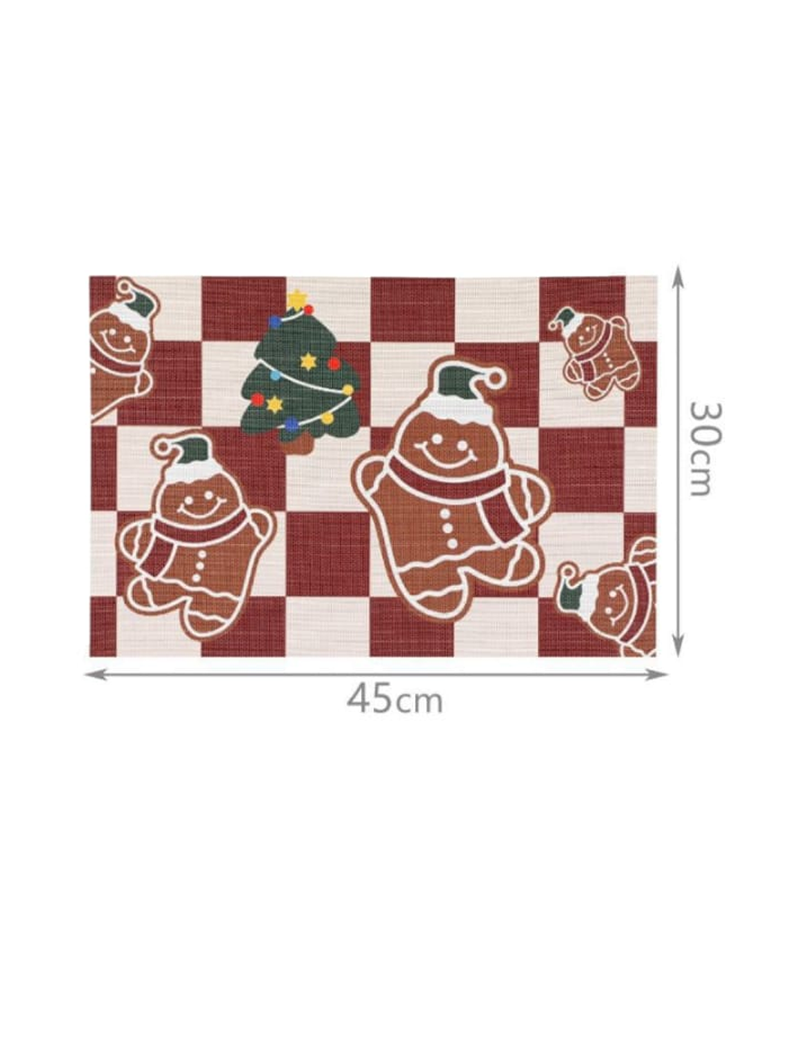 Pack De 4 Individuales Rectangular Navidad Homey 45x30cm 3