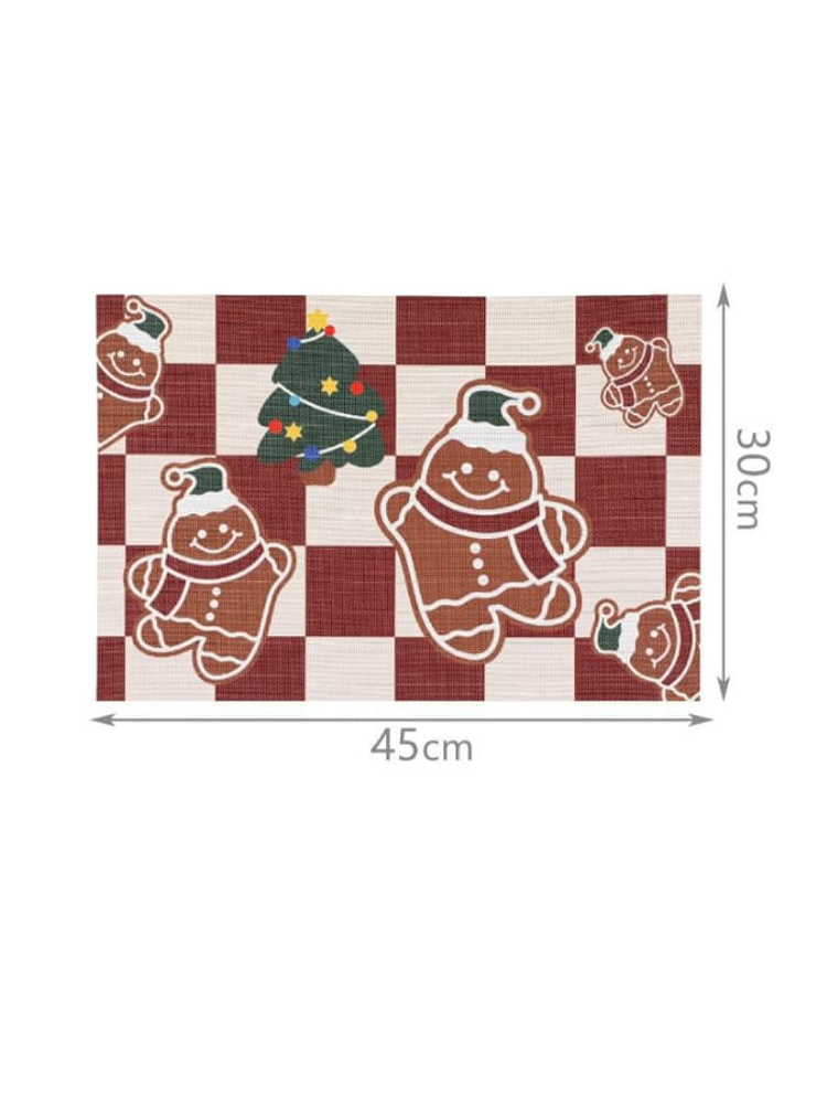 Pack De 4 Individuales Rectangular Navidad Homey 45x30cm 3