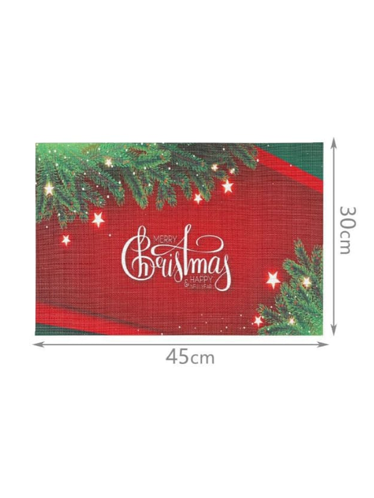 Pack De 4 Individuales Rectangular Navidad Homey 45x30cm 3