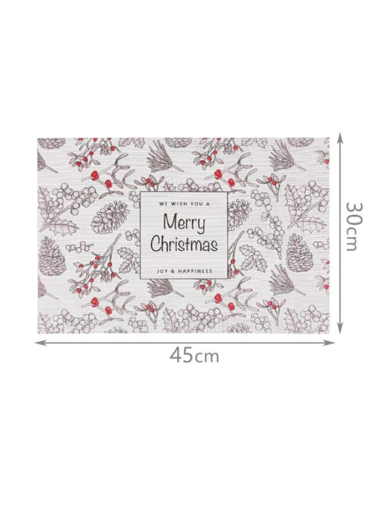 Pack De 4 Individuales Rectangular Navidad Homey 45x30cm 3