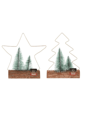 Set De 2 Decoraciones De Navidad Para El Hogar Elegante