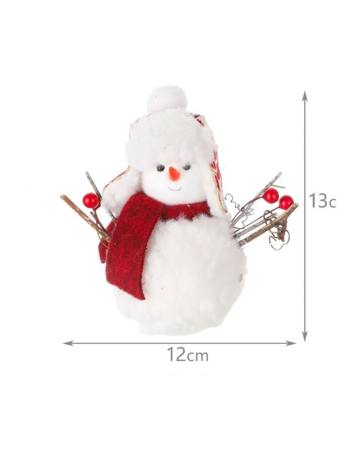 Set De 2 Muñeco De Nieve Decoracion Para El Hogar 13X12cm 2