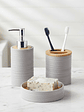 Kit De Accesorios Para Baño, Set De Baño 3 Unidades, Gris. - Miniatura 1