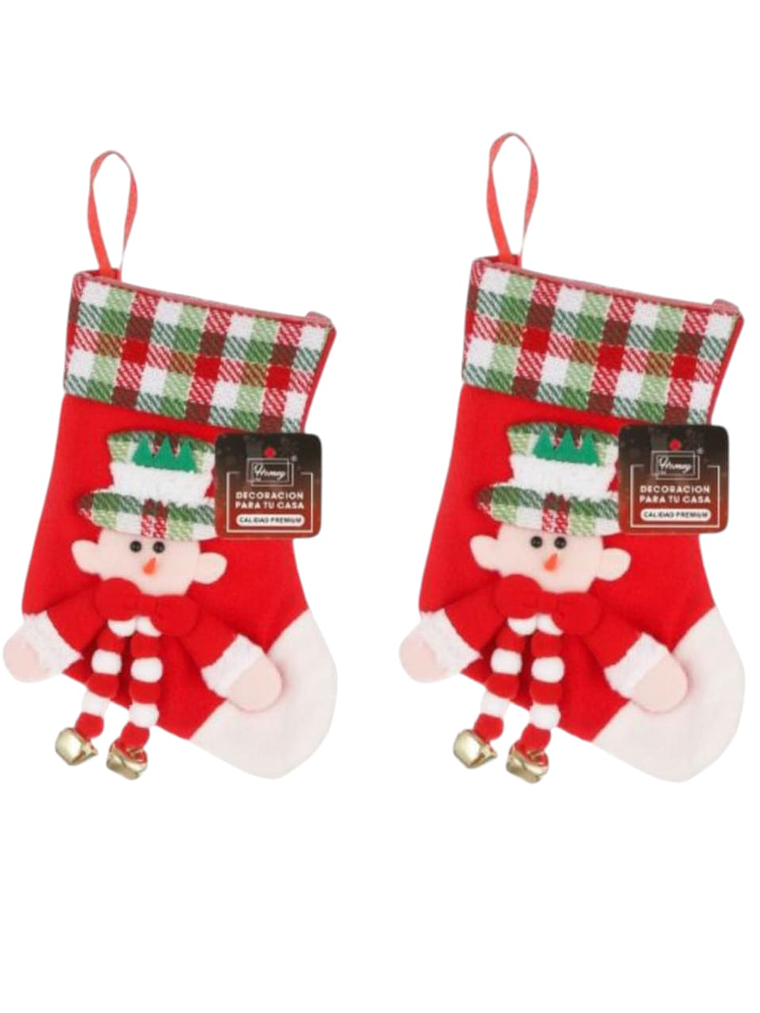 Pack De 2 Botas De Navidad Para Decoración 24x18cm 3