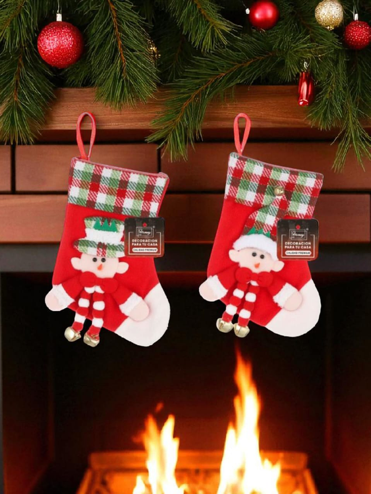 Pack De 2 Botas De Navidad Para Decoración 24x18cm 1