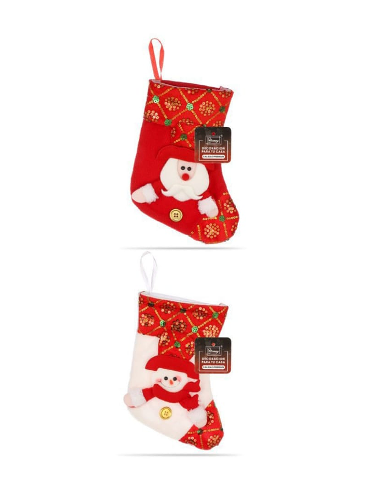 Pack De 2 Botas De Navidad Para Decoración 24x18cm 2