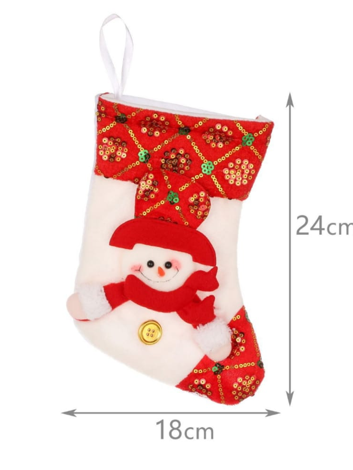 Pack De 2 Botas De Navidad Para Decoración 24x18cm 3