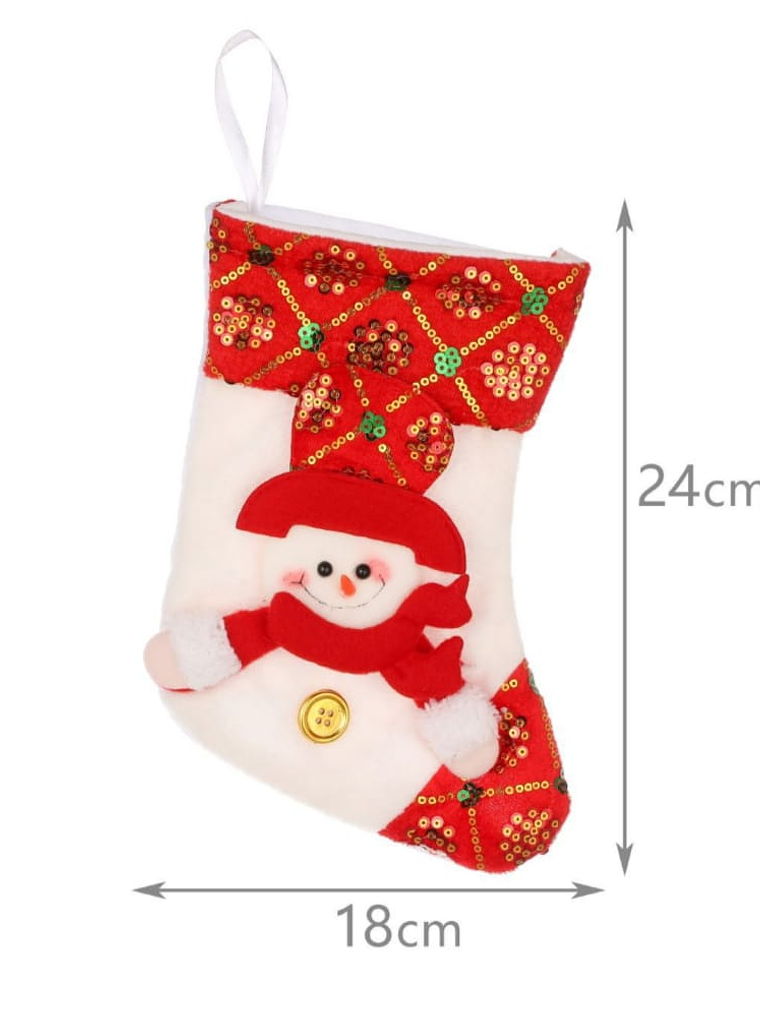 Pack De 2 Botas De Navidad Para Decoración 24x18cm 3