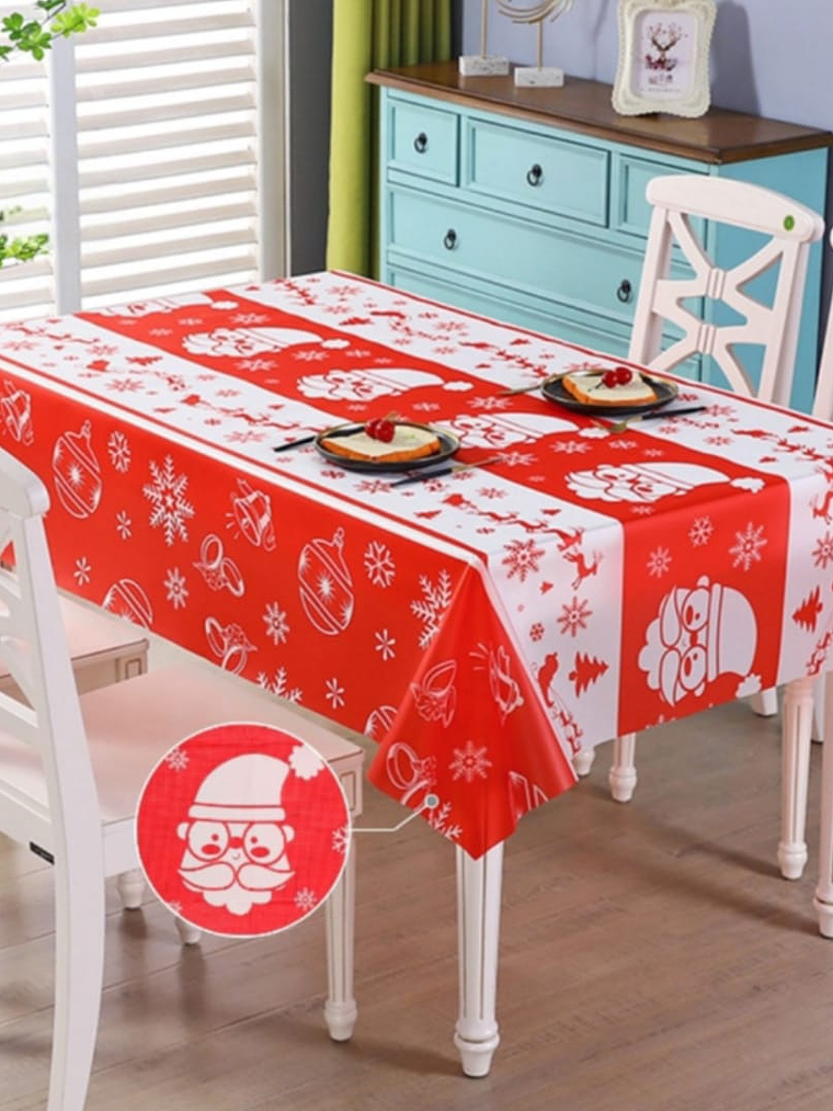 Mantel Rectangular Antimanchas de Plastico 183x137cm 1