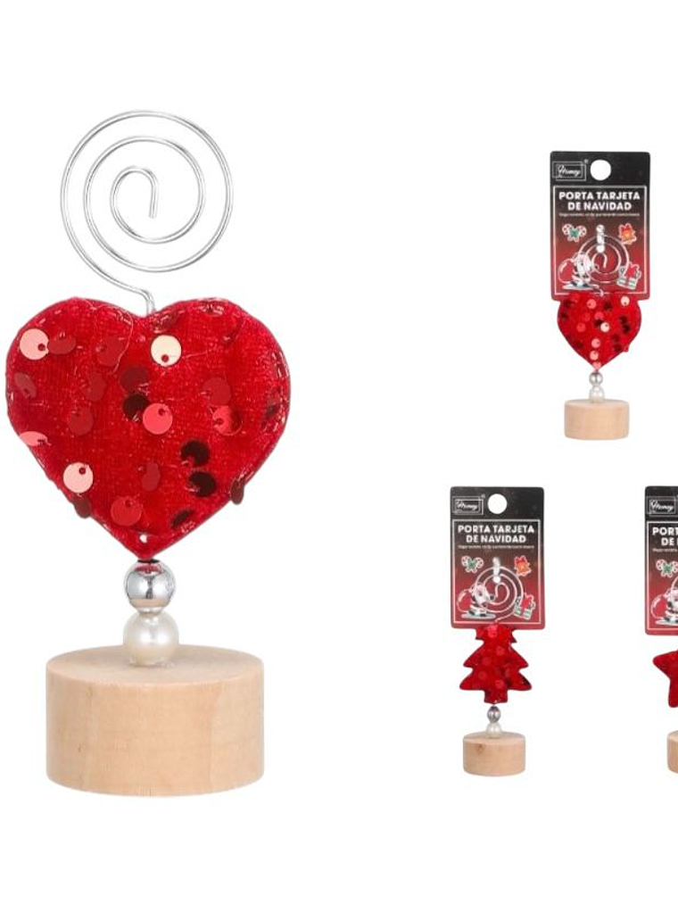 Pack De 4 Soportes Para Tarjetas De Navidad 2