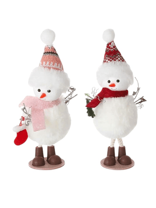 Set De 2 Muñecos De Navidad Decorativos Para El Hogar 18x5cm