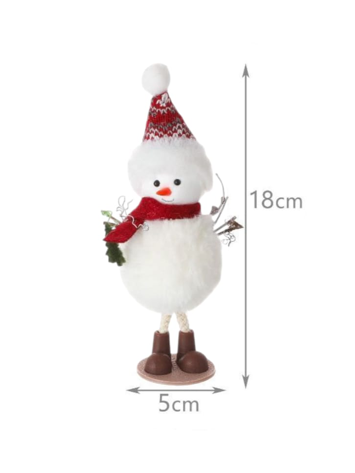 Set De 2 Muñecos De Navidad Decorativos Para El Hogar 18x5cm 3