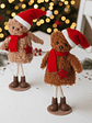 Set De 2 Muñecos De Navidad Decorativos Para El Hogar 18x5cm - Miniatura 1