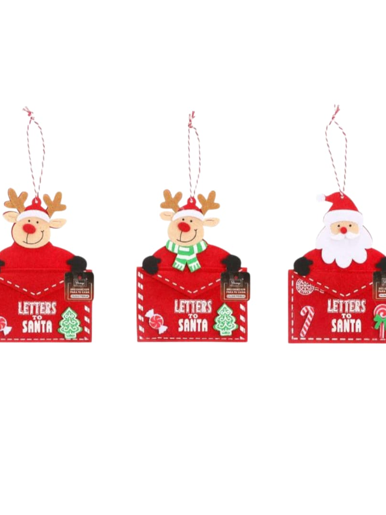 Set De 3 Sobres Decorativos De Navidad Para El Arbol 3
