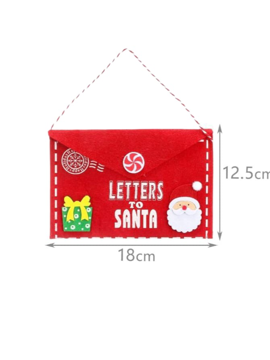 Set De 3 Sobres Decorativos De Navidad Para El Arbol 12.5x18cm  3