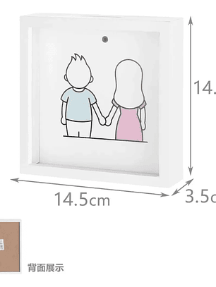 Alcancía Decorativa Homey Para Ahorro,diseño Cuadro