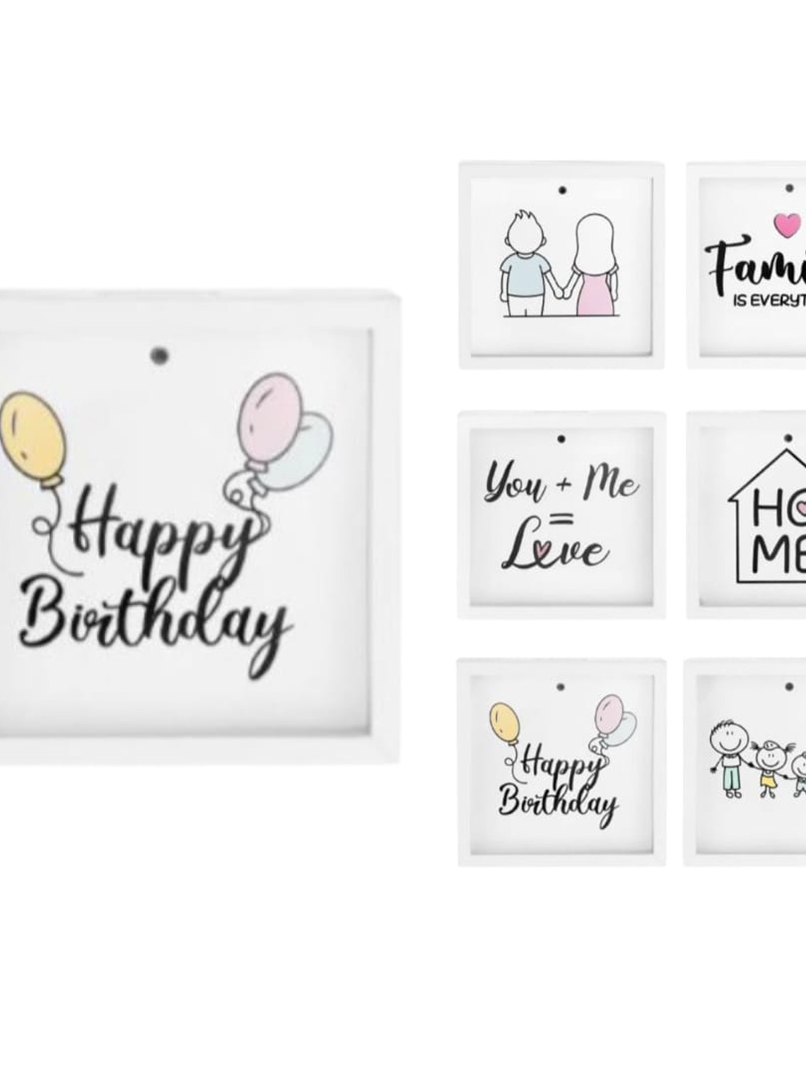 Alcancía Decorativa Homey Para Ahorro,diseño Cuadro 1