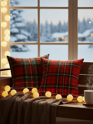 Fundas De Cojin, Diseño Navidad Pack 4 Variados