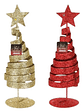 Set De 2 Arbol De Navidad Decorativos Homey Adorno De Mesa 15x4cm - Miniatura 3
