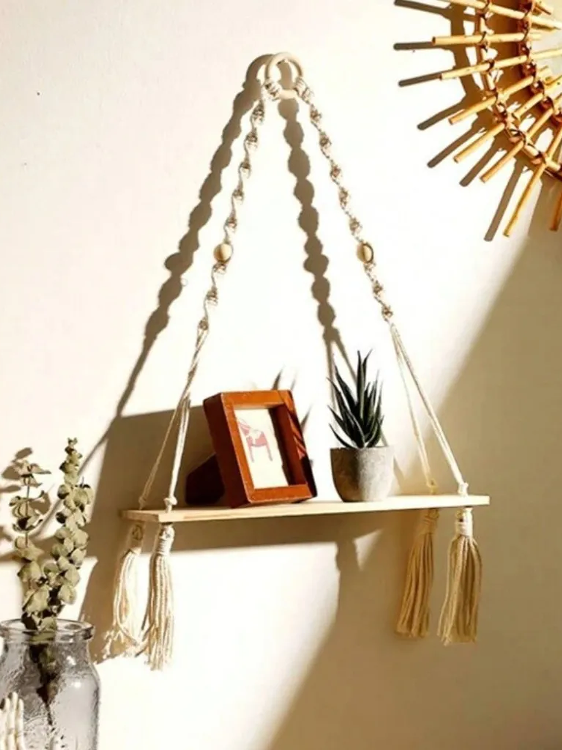 Colgador Decorativo De Macrame 39x35cm 4