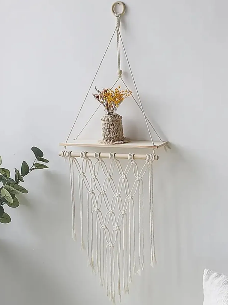 Colgador Decorativo De Macrame 92x35cm 1