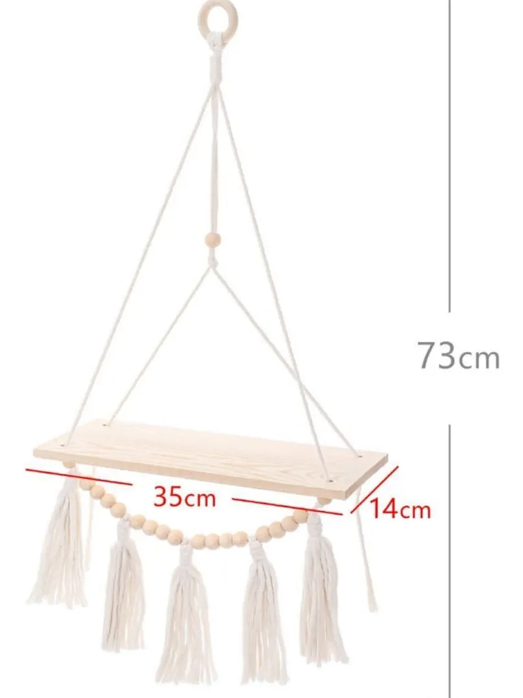 Colgador Decorativo De Macrame 73x35cm 4