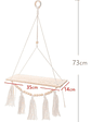 Colgador Decorativo De Macrame 73x35cm - Miniatura 4