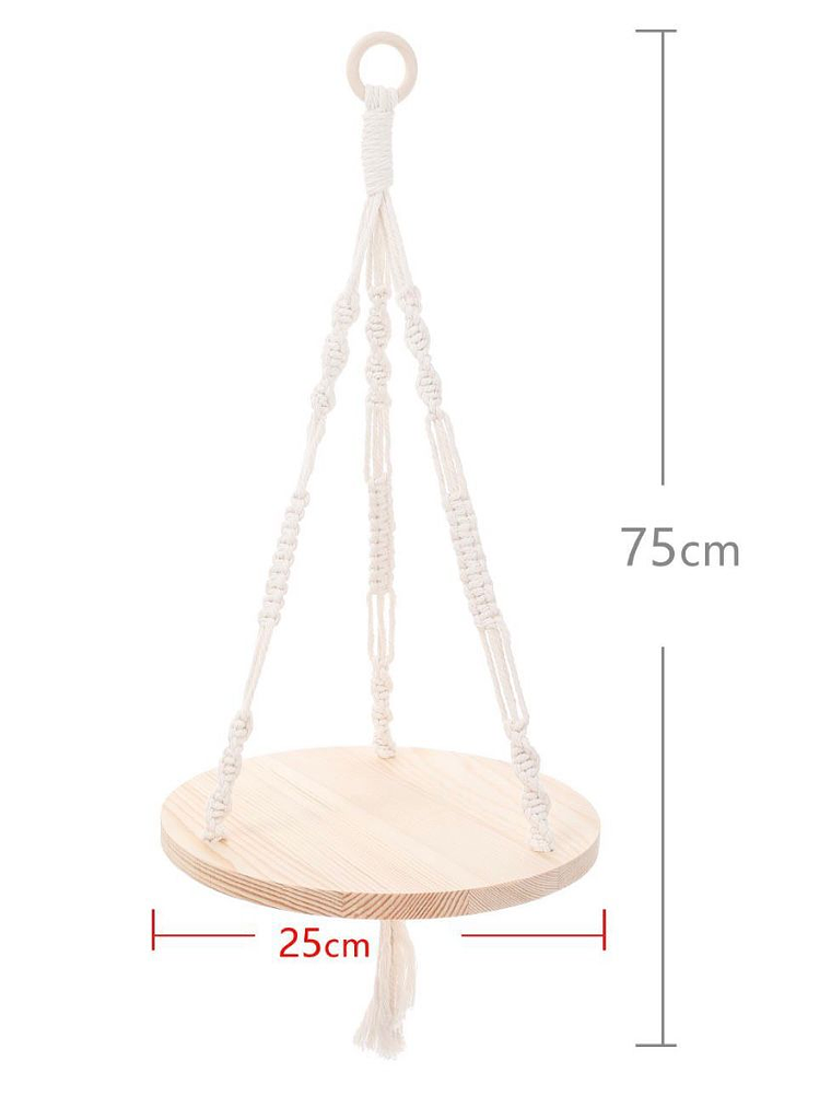Colgador Decorativo De Macrame 75x25cm 3