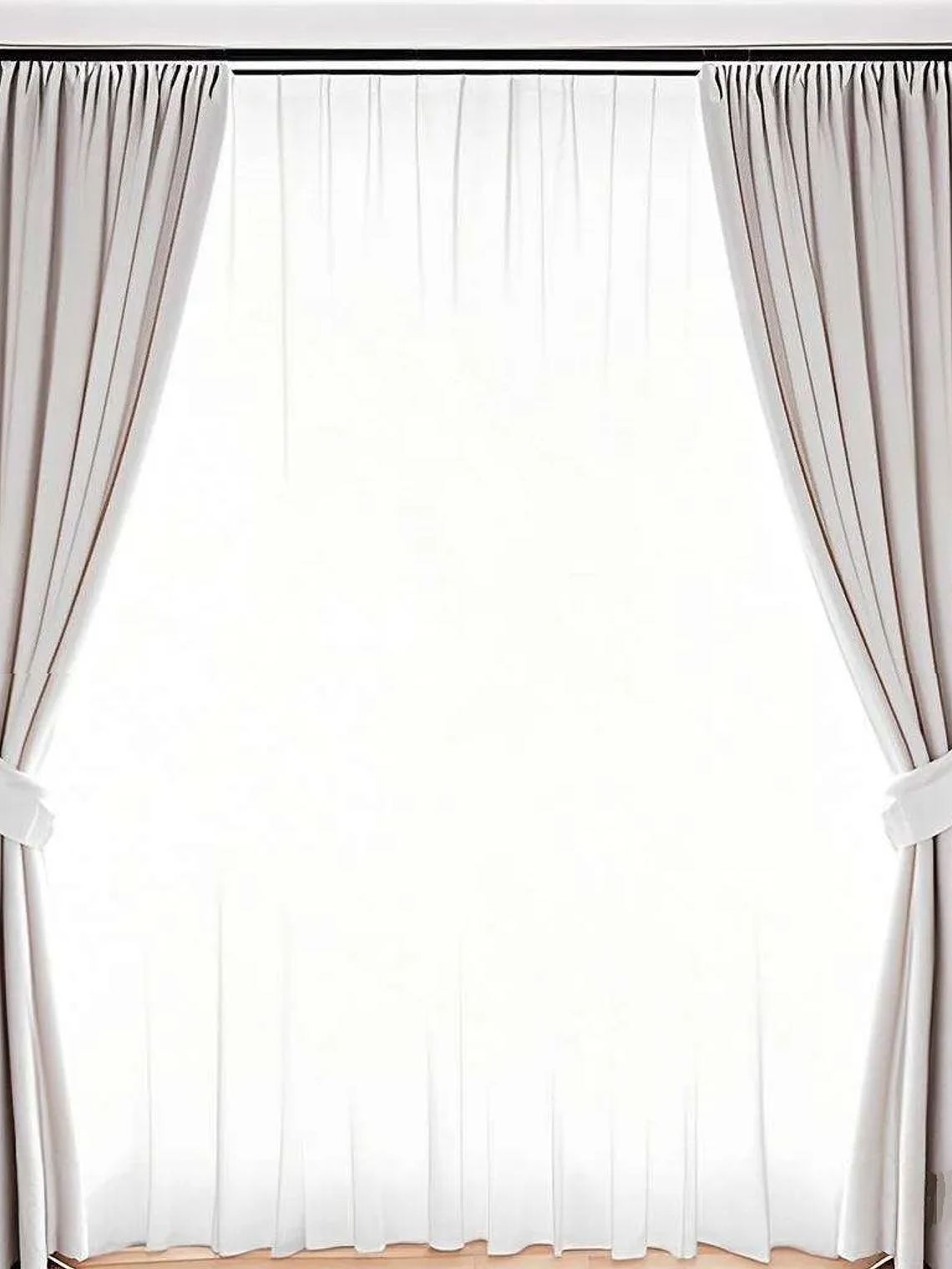 Barra De Cortina Negra de Rama Extensible 70-120 Cm 3